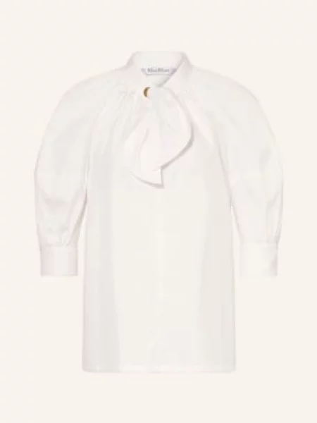Top Max Mara s mašlí bílý