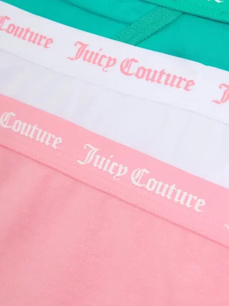 Chiloți briefs Juicy Couture cu autograf roz
