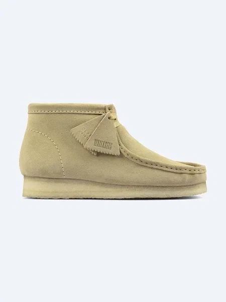 Замшеві туфлі Clarks Wallabee