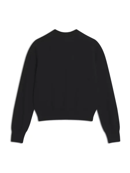 Sweter Maison Kitsune z wełny merino termoaktywny czarny