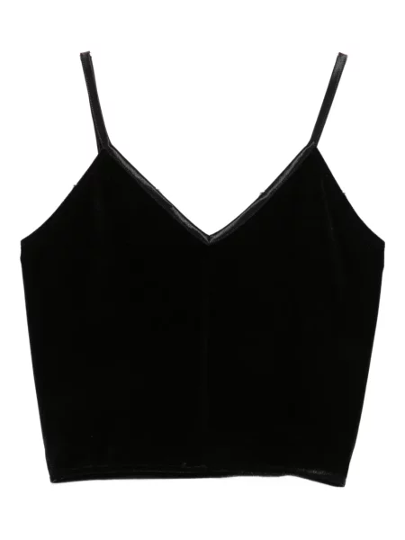 Top Forte_forte cu decolteu în V negru
