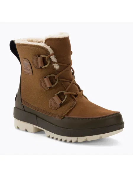 Дамски ботуши за трекинг Sorel Torino II Wp Waxed Canvas velvet tan/olive green зелено