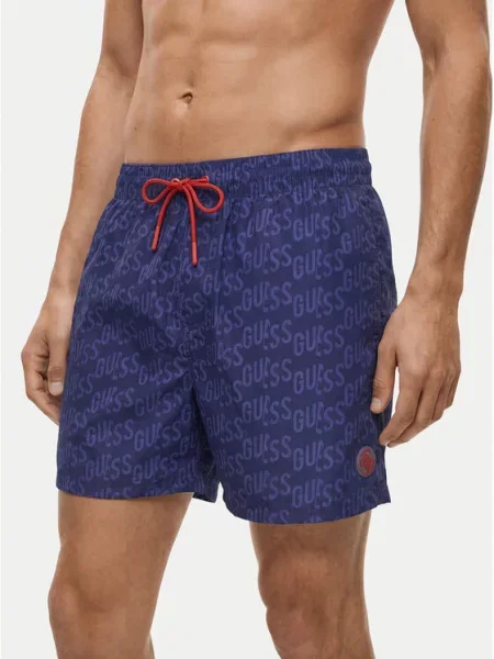 Guess Pantaloni scurți pentru înot albastru