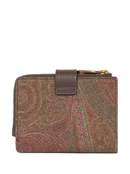 Portofel Etro cu imagine cu model paisley maro