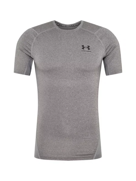 UNDER ARMOUR Funkcionalna majica / črna / bela siva