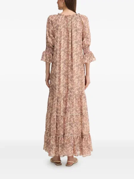 Костюм макси рокля Hoss Intropia с волани с пейсли десен