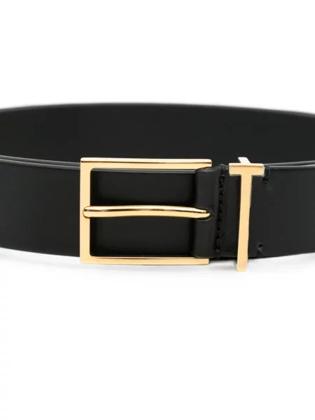 Curea Tom Ford din piele cu autograf negru