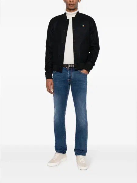 Skinny jeansy skinny Jacob Cohen niebieskie
