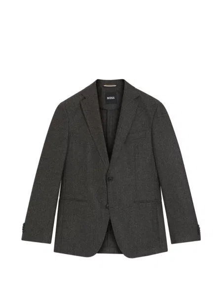 Sacou Boss cu model herringbone maro