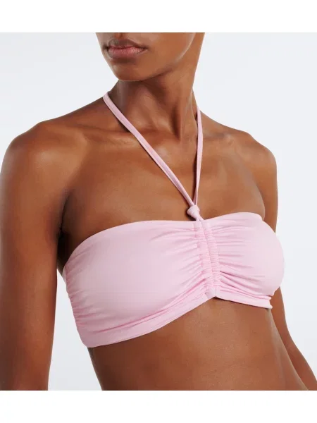 Bikini Balmain cu volane roz