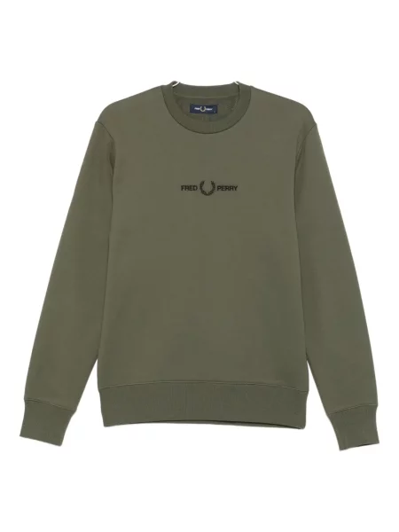 Hanorac Fred Perry cu broderie verde