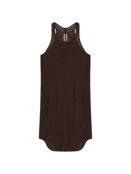 Žebrovaná košile Rick Owens hnědá