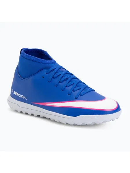 Încălțăminte de fotbal pentru copii Nike Mercurial Superfly 10 Club TF racer blue/white alb