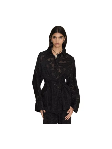 Przezroczysta koszula Holzweiler czarna