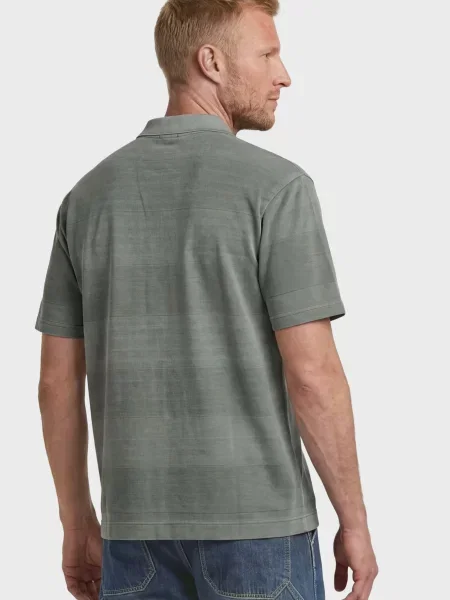 Поло G-star Raw в полоску оливковое