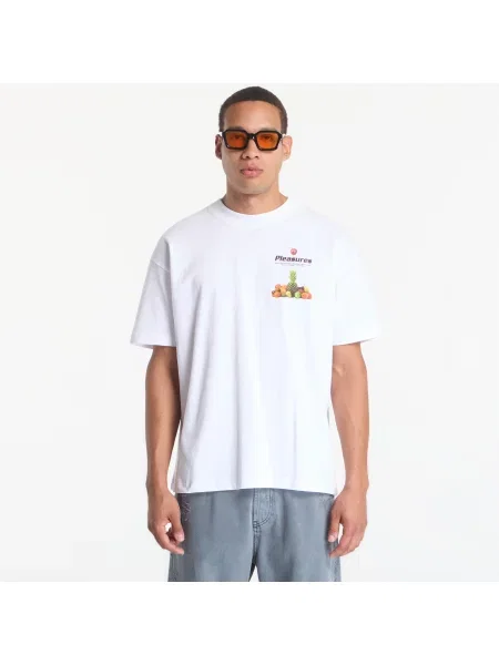 Tricou PLEASURES Delivery T-Shirt White S alb