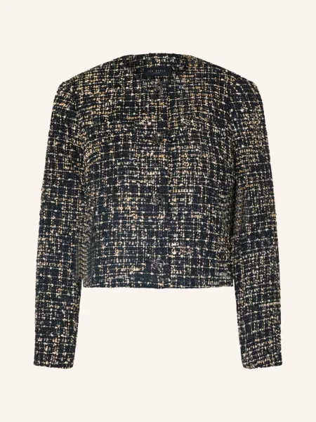 Ted Baker Bouclé Bunda Ummi / béžová / režná černá
