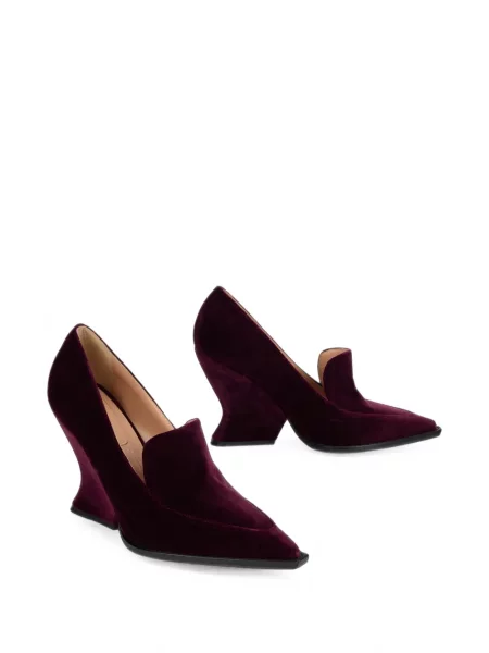 Pantofi cu toc Alberta Ferretti roșu