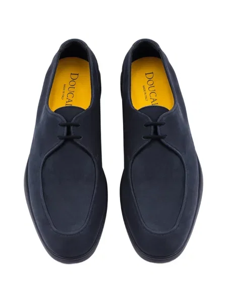 Pantofi loafer Doucal's din piele de căprioară albastru