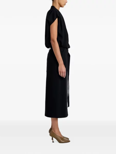 Top Proenza Schouler din crep negru