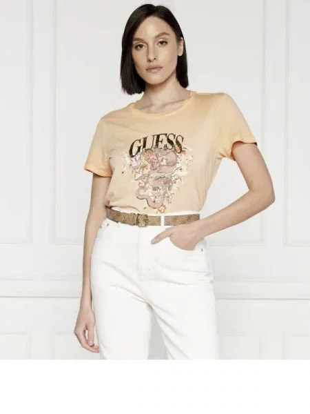 GUESS Tricou DRAGON EASY portocaliu