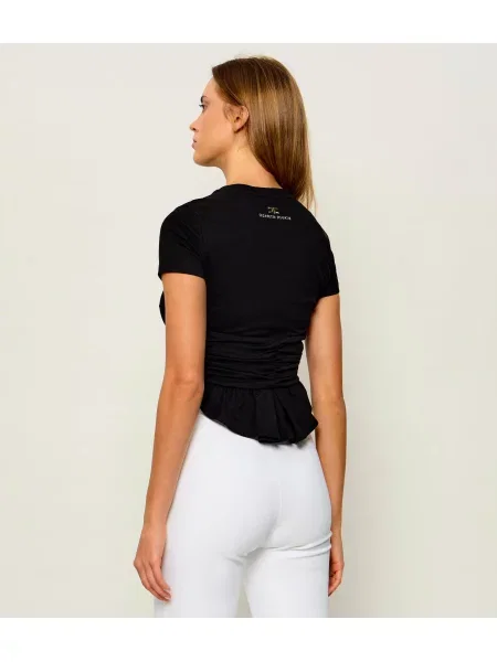 Elisabetta Franchi Tricou | Cropped Fit negru