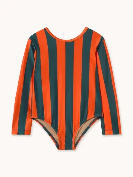 Tinycottons боді дитяче RED-BLUE STRIPES SHINY BODY червоне