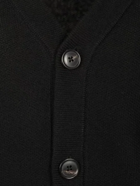 Cardigan Paul Smith cu decolteu în V negru