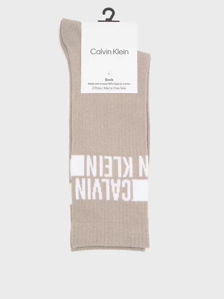 Носки Calvin Klein в полоску с лого