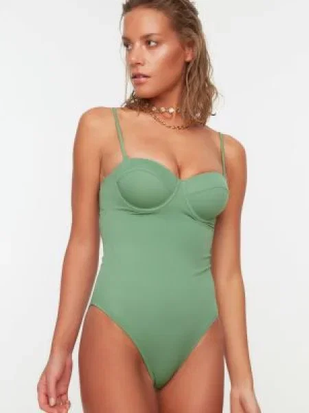 Strój kąpielowy Trendyol zielony