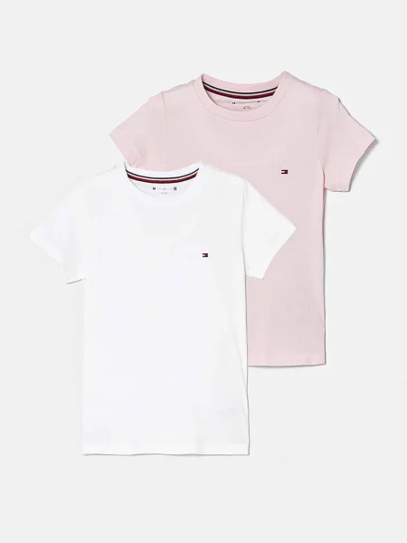 Otroška kratka majica Tommy Hilfiger bela
