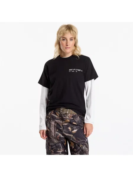 Tričko Carhartt WIP S/S Feather Progress T-Shirt UNISEX Black XXL černé