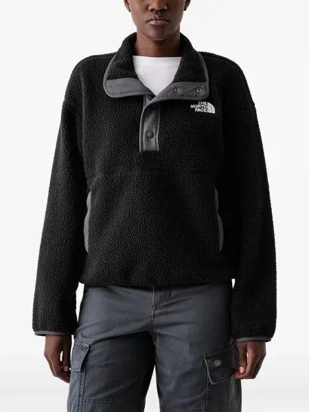 Флийс щракване яке The North Face черно