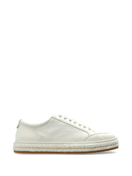 Sneakerși Giorgio Armani din piele alb