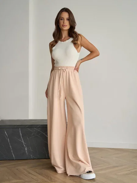 Штани палаццо ISSA Plus бежевий