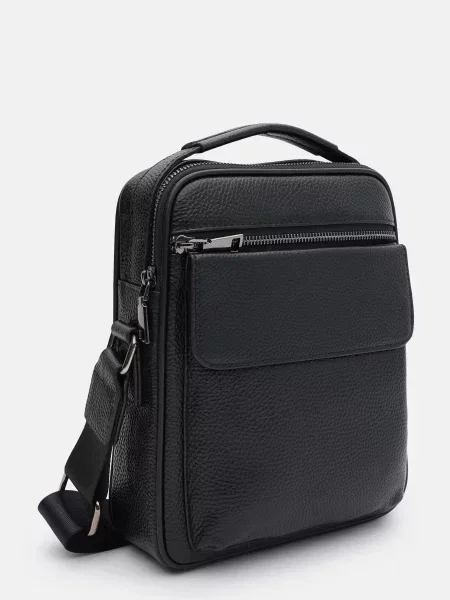 Borsa Leather Мессенджер Шкіра чорний