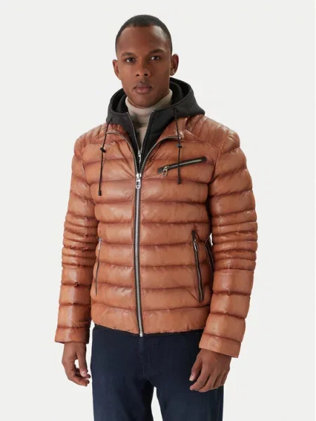 Milestone Usnjena jakna Ms Apollo Bakrena