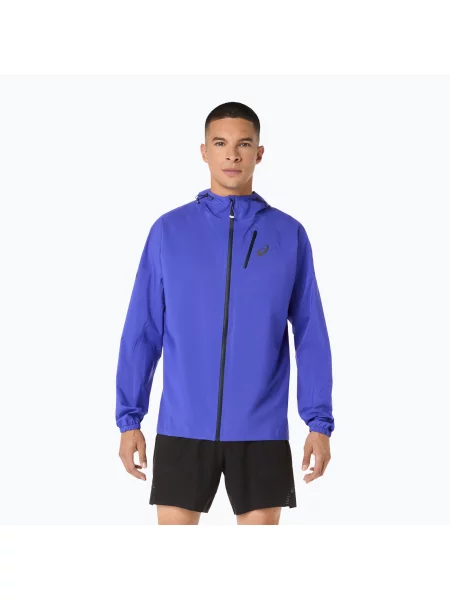 Geacă de alergare pentru bărbați ASICS Fujitrail Elite Waterproof cobalt burst/midnight