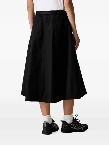 Fustă midi The North Face în linie A negru