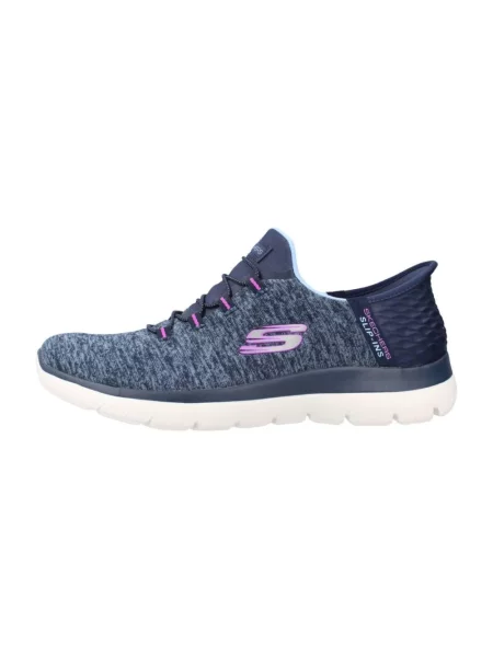 Sneakersy Skechers wsuwane niebieskie