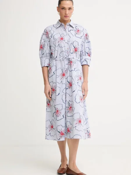 Tommy Hilfiger rochie tip cămașă din SUMMER albastru