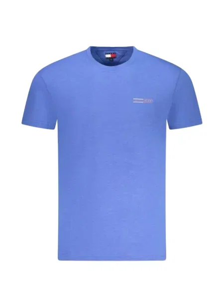 Tricou Tommy Hilfiger cu autograf albastru