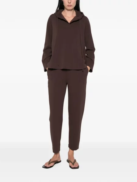 Pantaloni Psophia alergare cu cordon maro