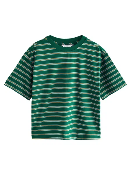 Next Tricou / galben / verde albastru