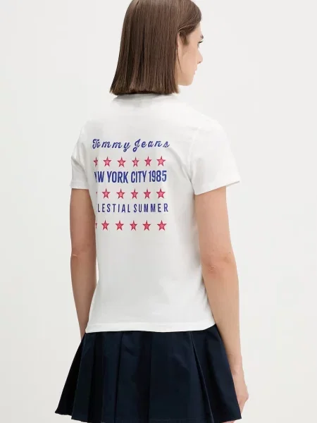 Tommy Jeans t-shirt γυναικείο λευκό