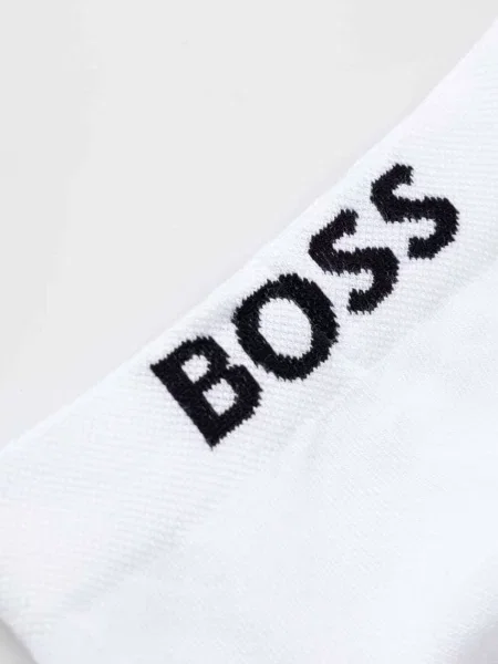 BOSS Ponožky 2P SH Logo CC W biela