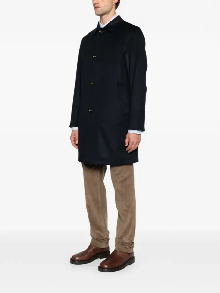 Reversibil palton Kiton albastru