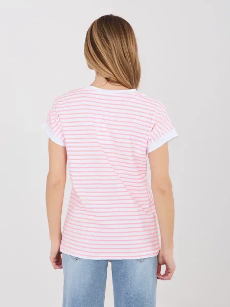 Gulerat tricou Relevance alb