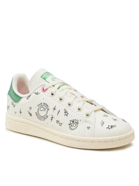 Παπούτσια adidas Stan Smith J Cwhite/Cwhite/Cblack λευκό