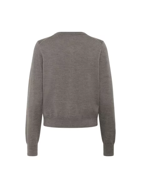 Sweter Part Two w kolorze melanż brązowy